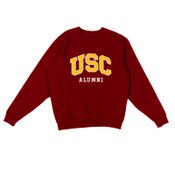 USC Trojans Heritage Cardinal Arch Over Alumni Tackle Twill Sweatshirt